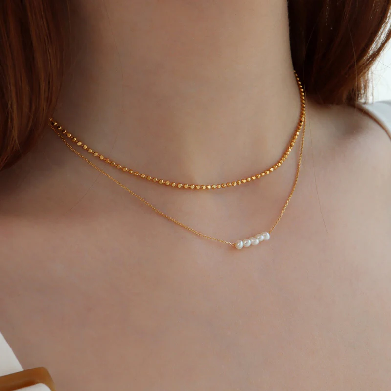 Ball Chain Necklace- Sterling Silver