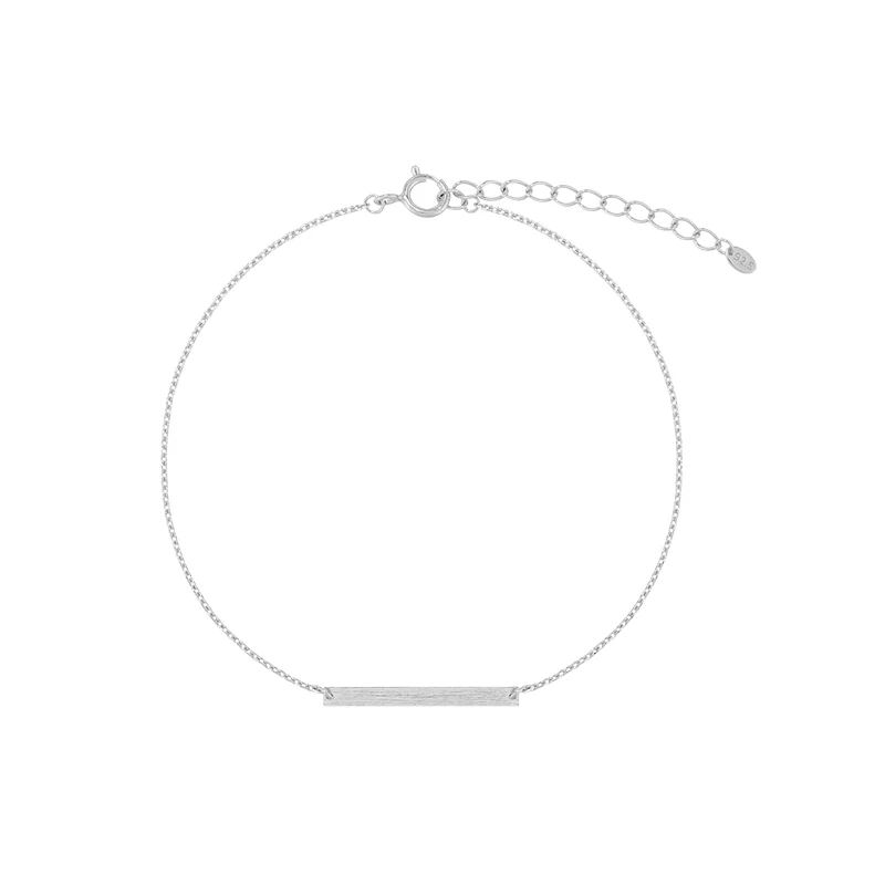 Slim Bar Bracelet- Sterling Silver