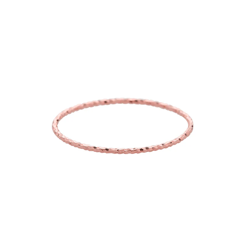 Thin Textured Ring- 14K Gold