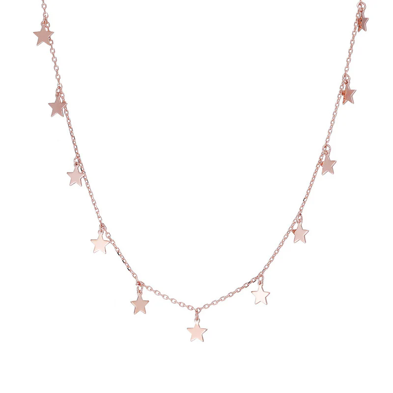 Star Chain Necklace- Sterling Silver