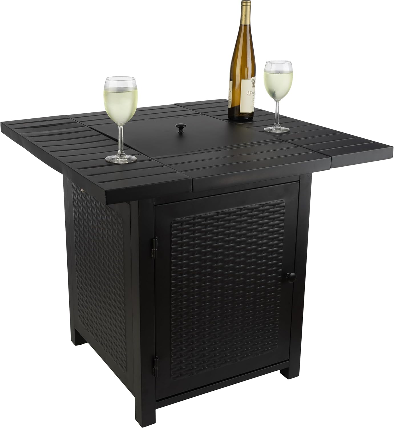 Pure Garden 30in 50000 BTU Propane Firepit, Brown