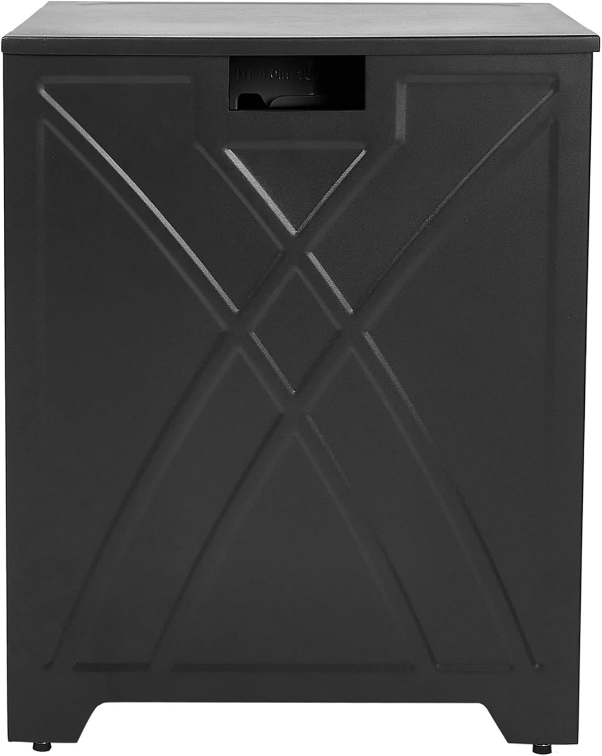 Propane Tank Cover, Propane Tank Storage Hideaway Table for Gas Fire Pits, Gas Tank Holder Storage Side Table for 20 lb Propane Tanks - Black