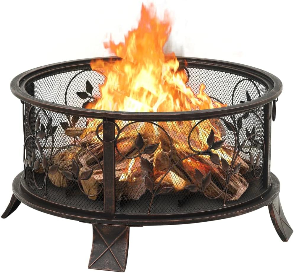 YAFF Rustic Fire Pit with Poker 26.6
