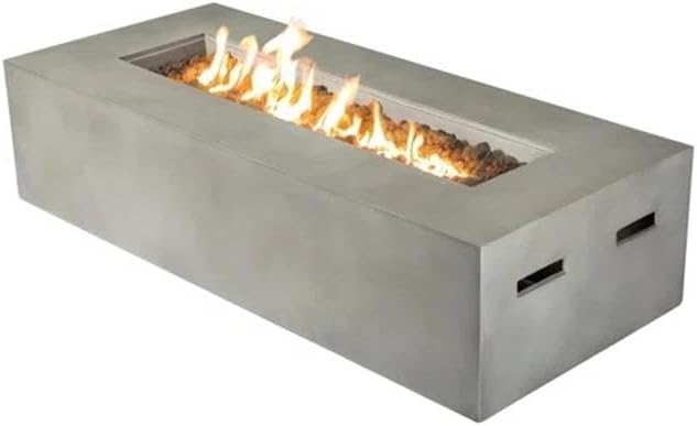 Century Modern Outdoor Fire Pit for Outdoor Home Garden Backyard Fireplace [CM-1068] (6 Pc Fire Pit Set)