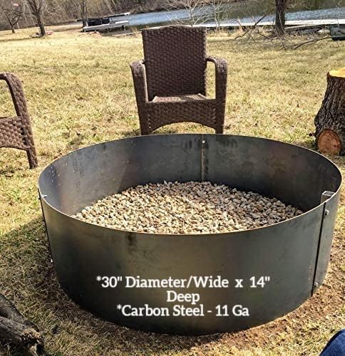 Higley Welding 11 Ga Steel Fire Pit Campfire Ring 14 Deep x 30
