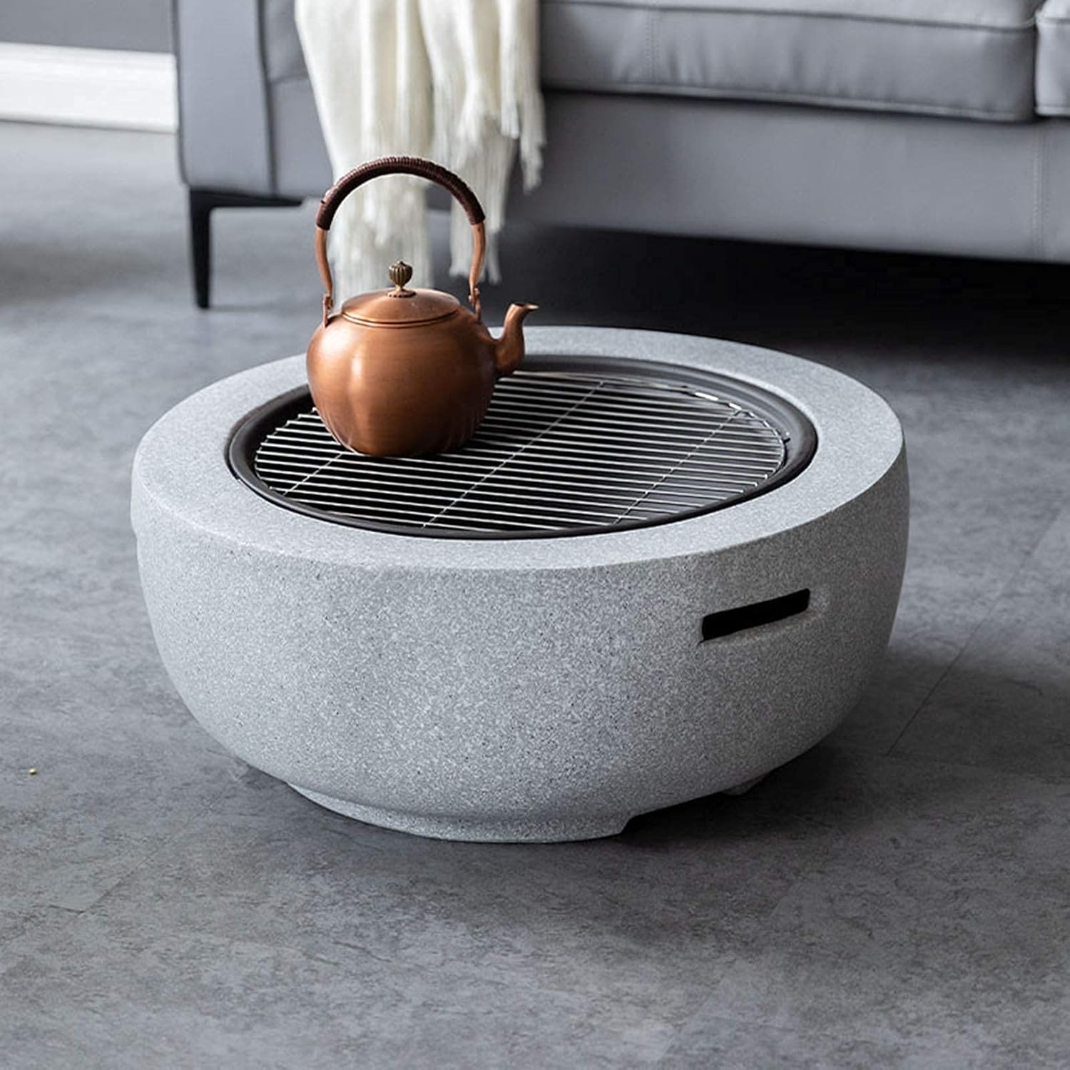 BBQ Fire Pit Barbecue Grill,Outdoor Party BBQ Fire Pit Bowl for Garden Patio, Party BBQ Fire Pit with BBQ Grill Shelf Grill Camping Bowl