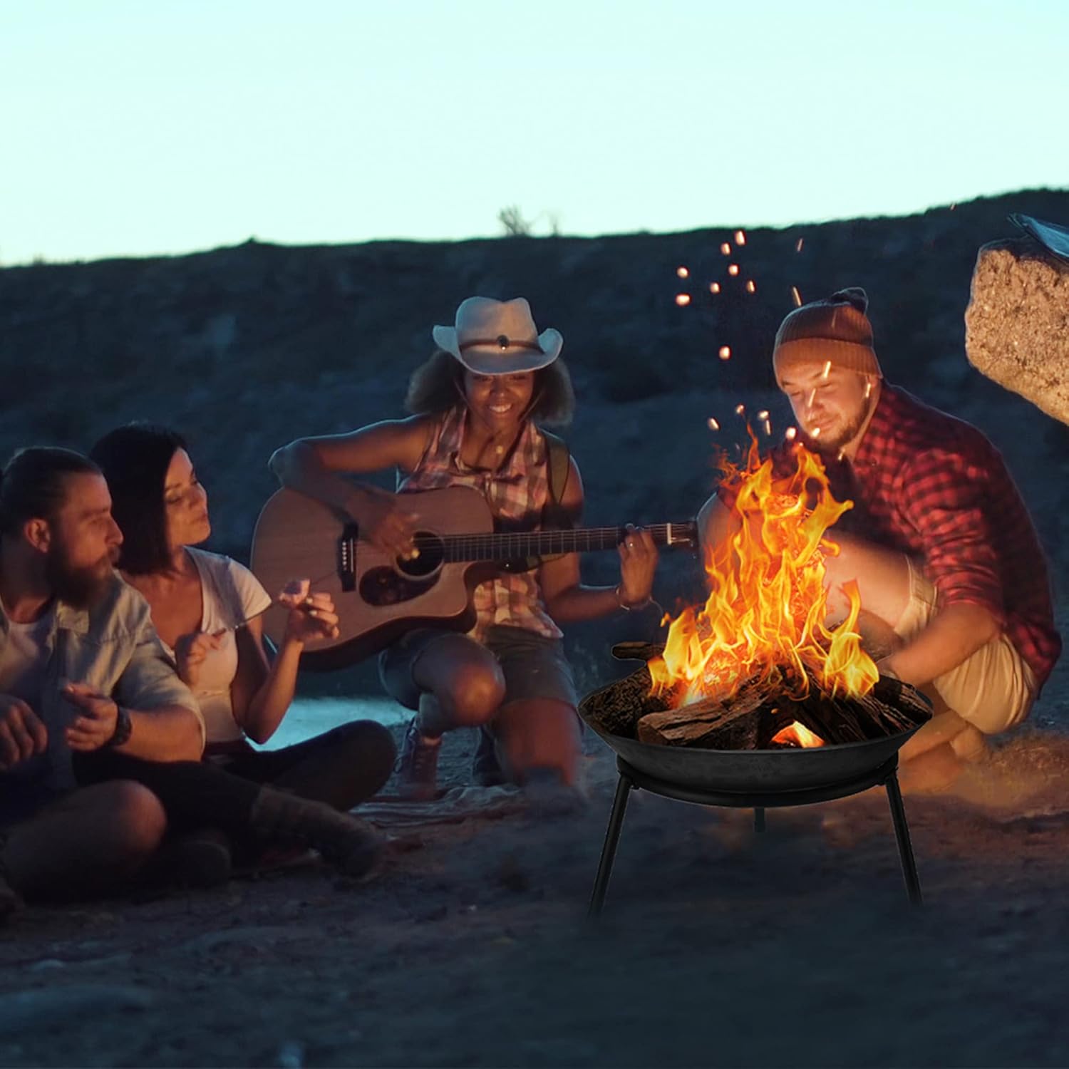 DIY Fire Pits & Bowls, Heavy Duty Metal Steel Firepit Bowl, Wood Burning Firepit Bowl, Grill Stove