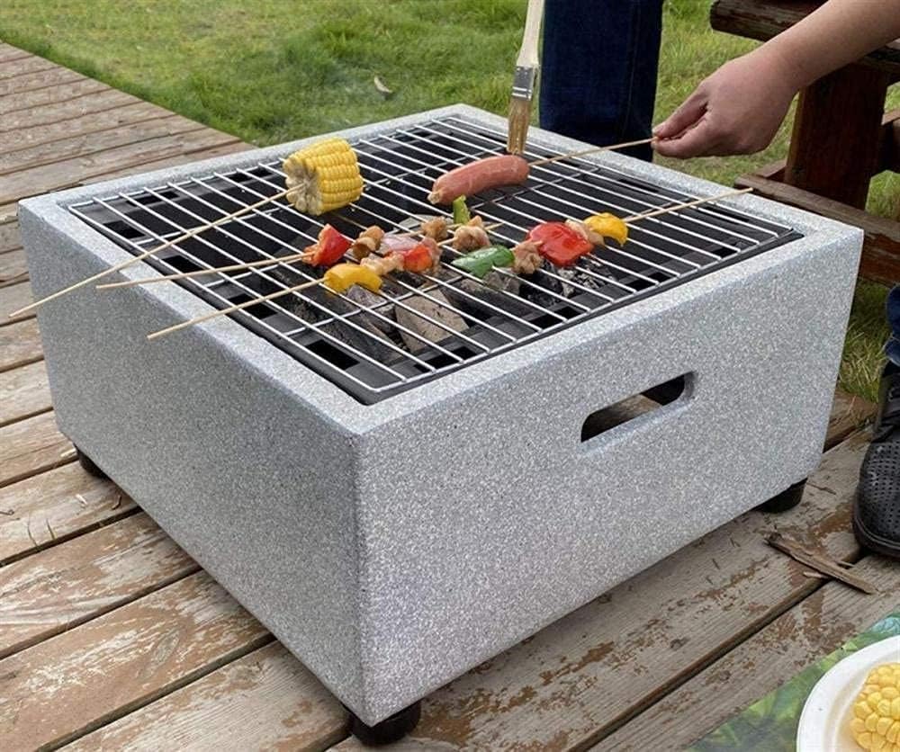 Large Retro Fire Pit Gray Cast Iron Brazier Heater Multifunctional Camping Bowl BBQ for Backyard,Camping,Picnic,Bonfire,Garden