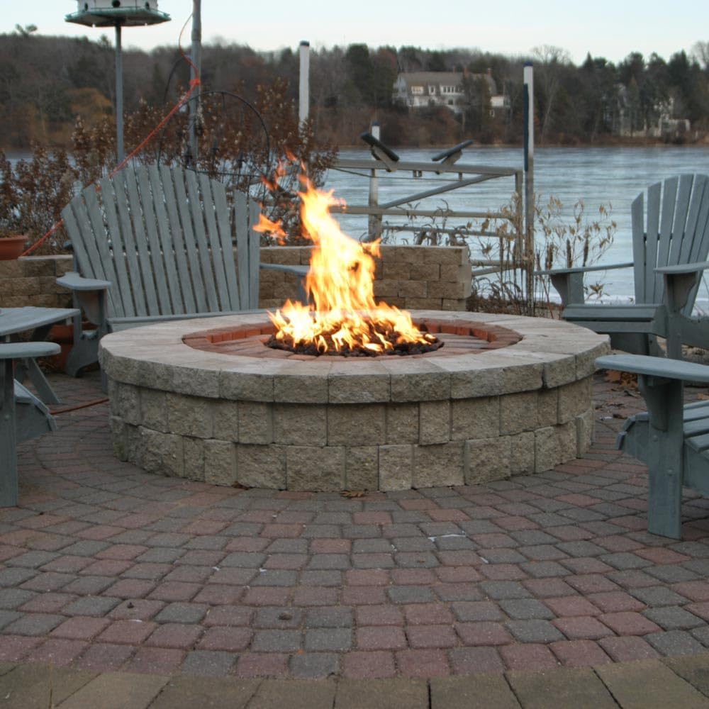 HPC Fire Push Button Flame Sensing Gas Fire Pit Kit (TOR-PENTA37FPPK-FLEX-LP), 37