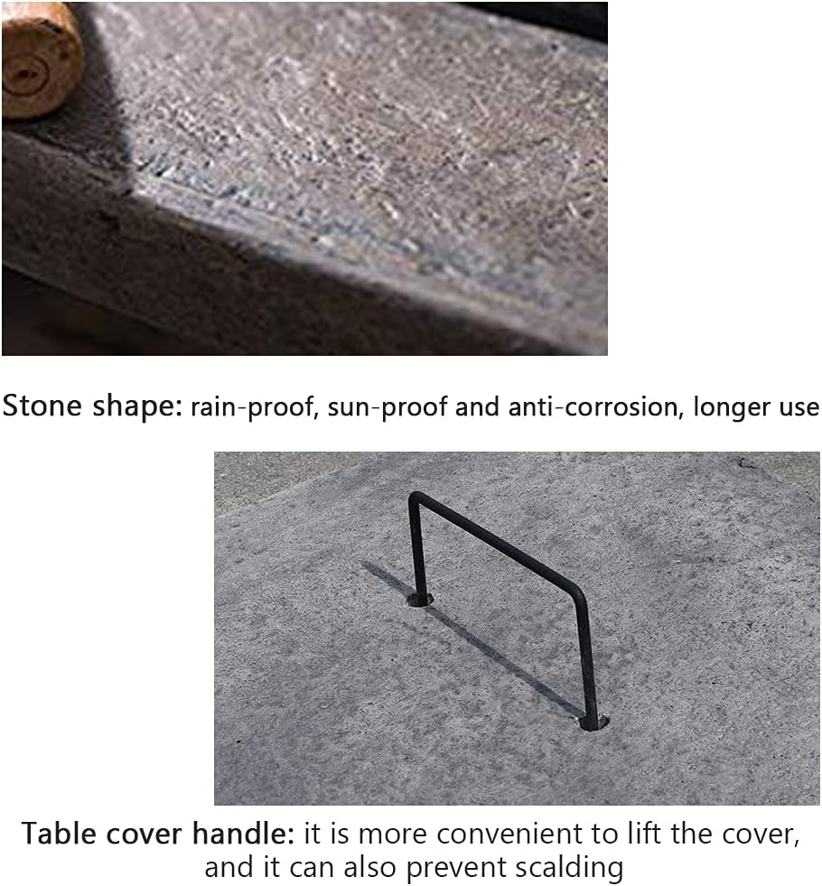 Household Charcoal Grill, Stone Grill, Outdoor Outdoor Garden Barbecue Fire Pit Courtyard Grill Stove