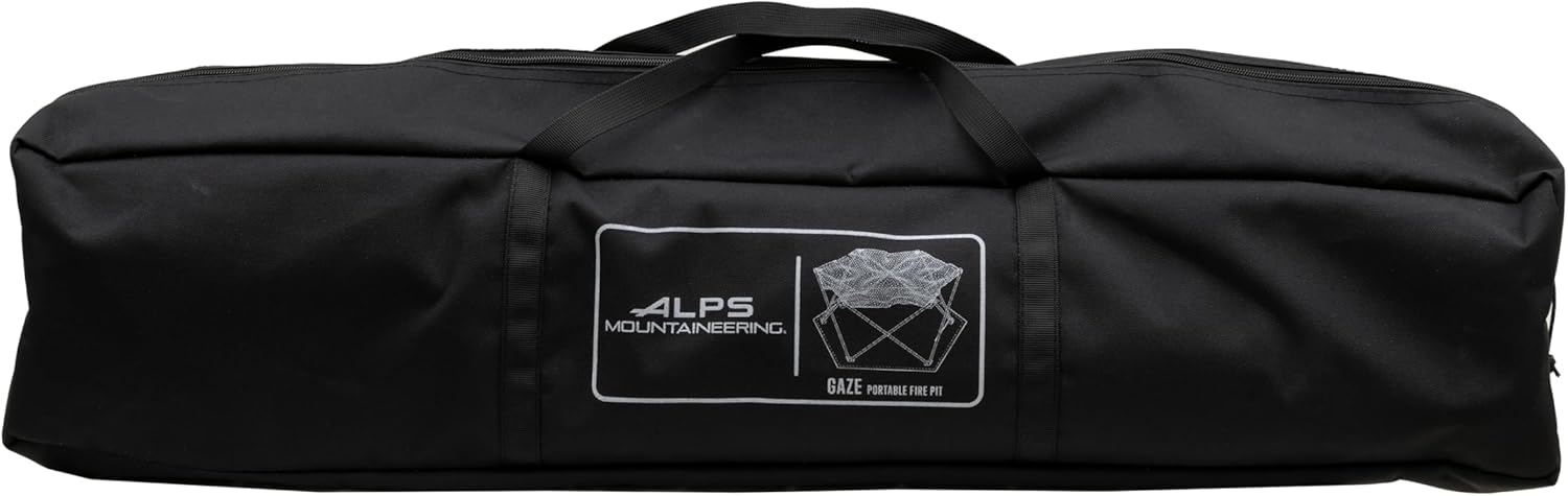 ALPS Mountaineering Gaze Fire Pit – Portable Stainless Steel Mesh Outdoor Fire Pit with Ground Heat Shield & Carry Bag for Camping, Backyard, Travel, Tailgating & Overlanding