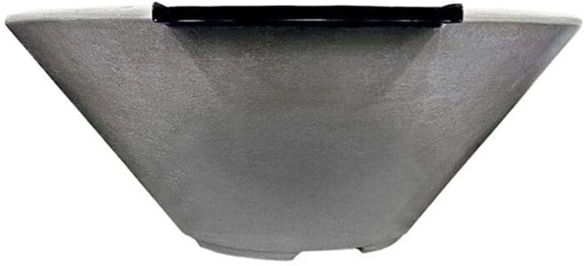 Lakeview Outdoor Designs Scape Key 32 1/2 Inch Square GFRC Concrete Natural Gas Fire & Water Bowl in Natural Concrete