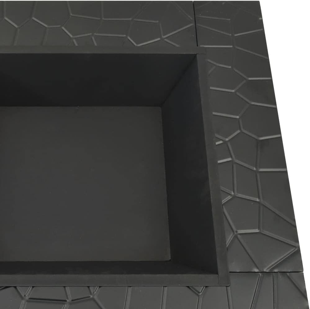 Steel Fire Pit Bowl,Outdoor Wood Burning Grill,for Camping Picnic Bonfire Patio Backyard Garden Beaches Park, Garden Fire Pit with Poker 31.9