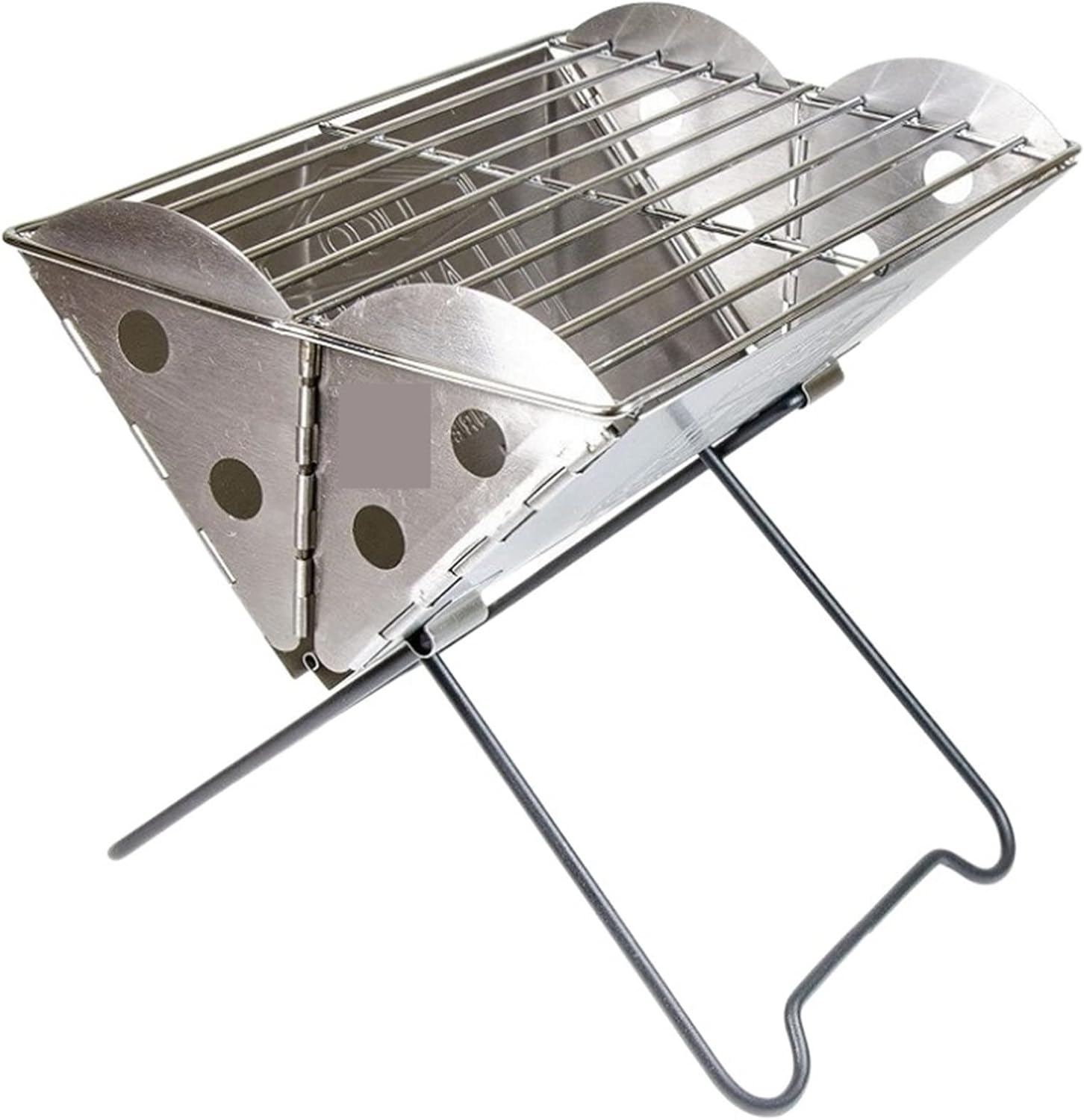 Grills Stable Outdoor Camping Flat Backpack Portable Stainless Steel Grill And Fire Pit
