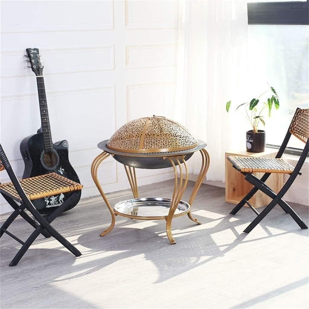 Fire Pits Outdoor Wood Burning Outdoor Fire Large Bonfire Wood Burning Patio Coal Grill Firepit