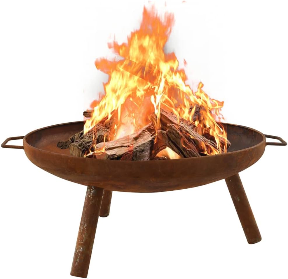 Outside Metal Backyard Bonfire Patio Fire Bowl Kit Fire Pit 27.6