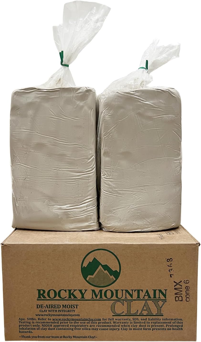 50lb Best Mix- BMix - BMX - Mid Fire Cone 6 Pottery Clay - Rocky Mountain Clay