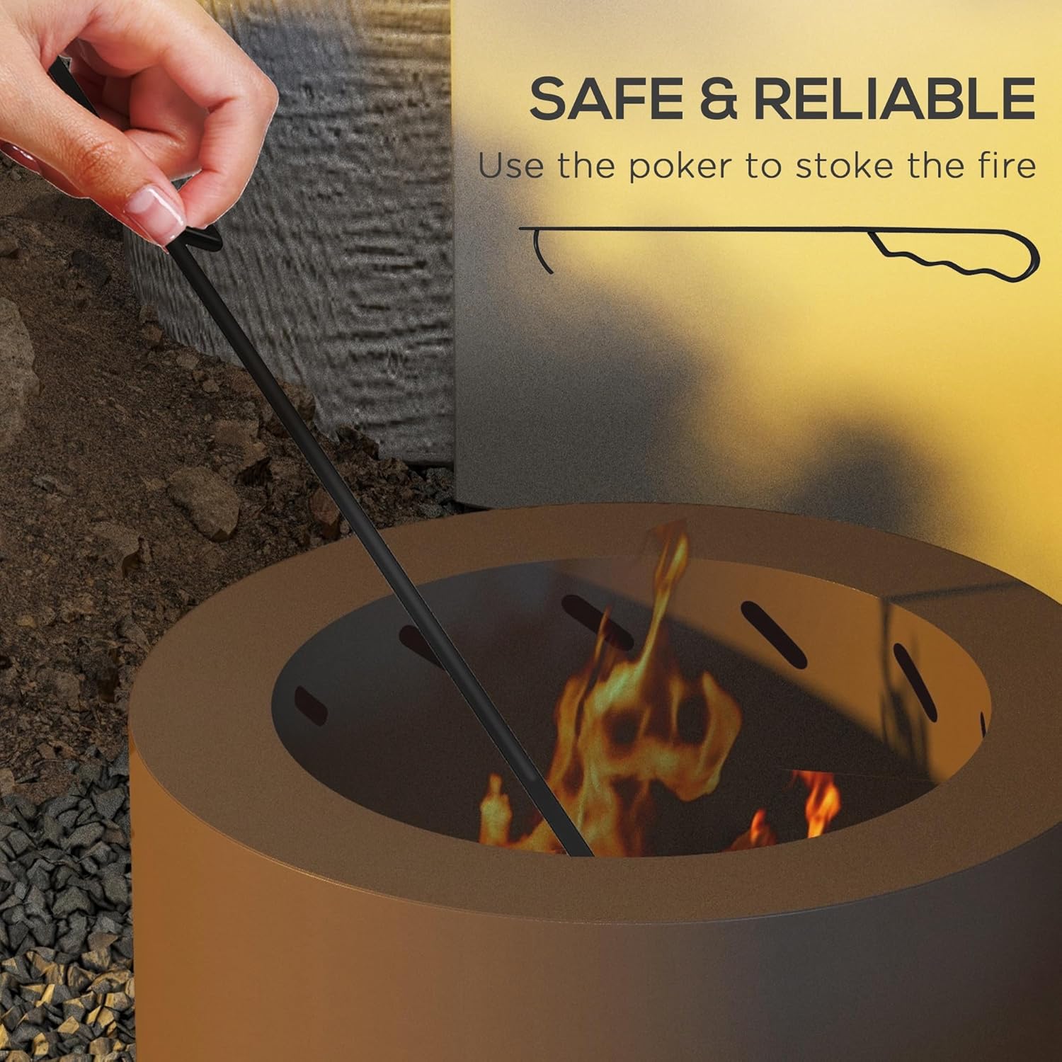 GOWE Smokeless Fire Pit, 19