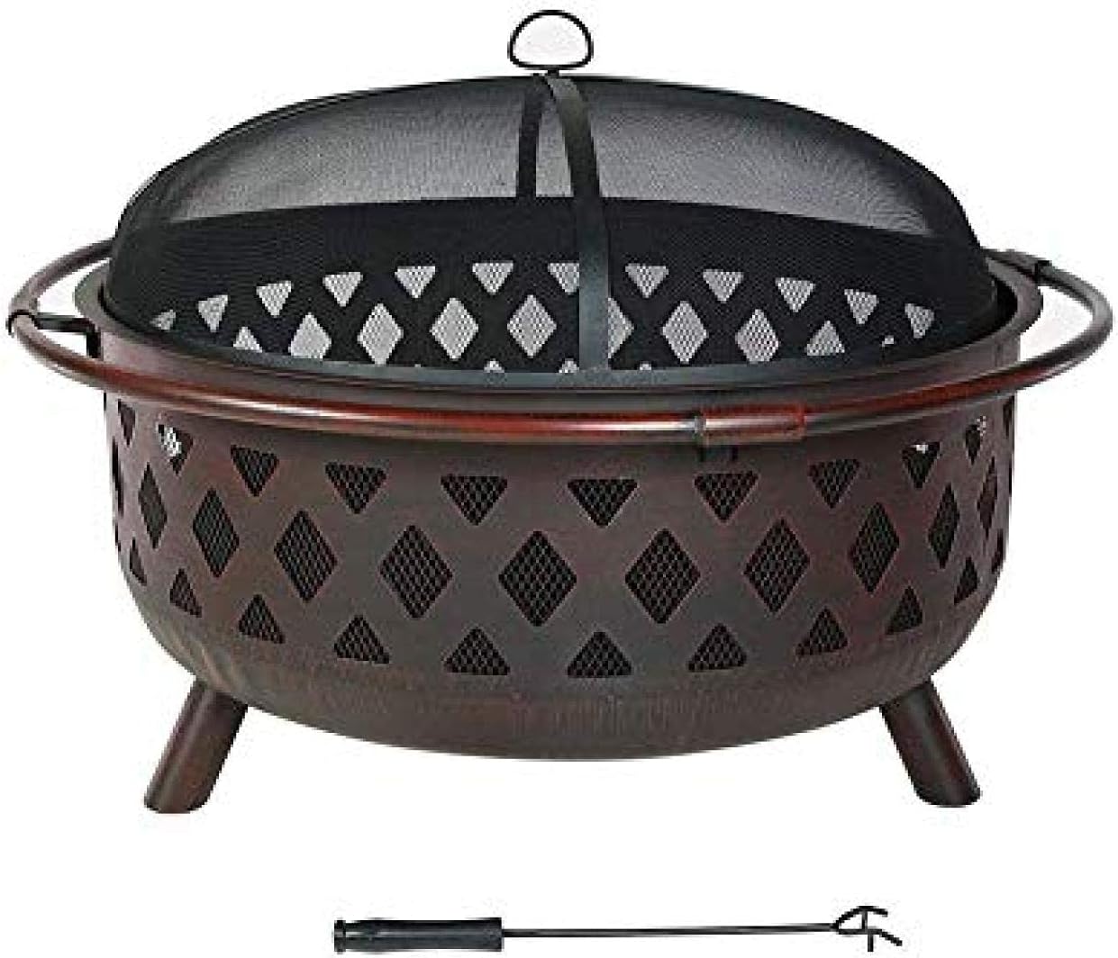 Fire Pit BBQ Grill Fire Bowl Wood Stove Firewood Coal Heating Stove Carbon Grill Party Brazier Bonfire Rack