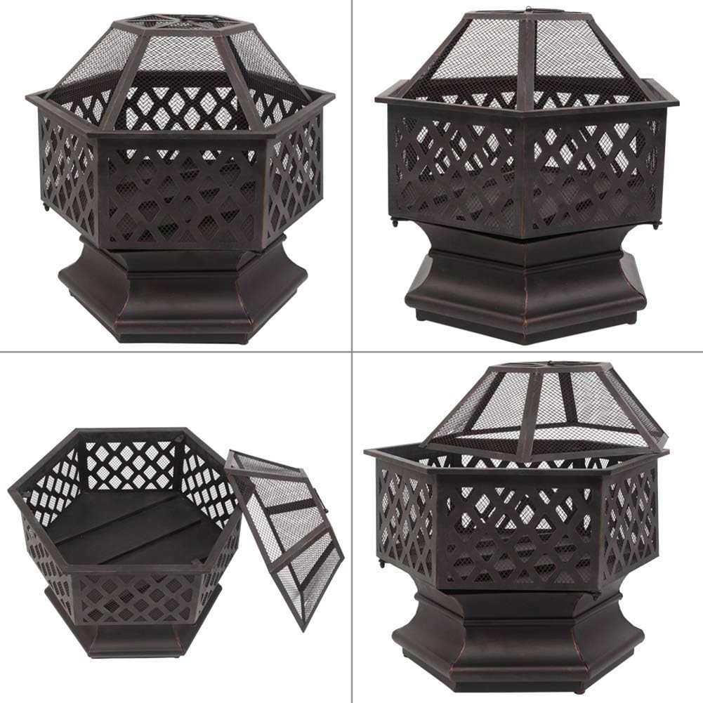 Hexagon Fire Pit, 26