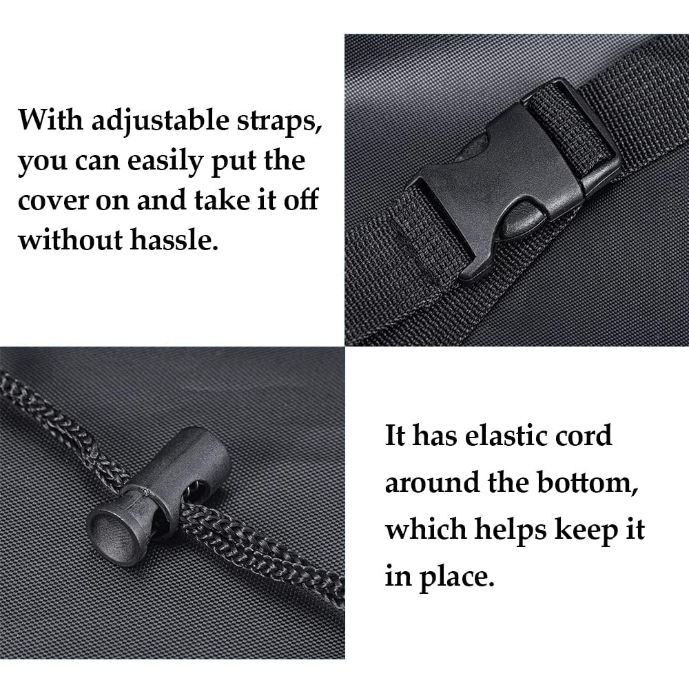 Burn Cage Cover for XXL Large Cage Incinerator Fire Pit Waterproof Heavy Duty Tall Square Burn Barrels Cover