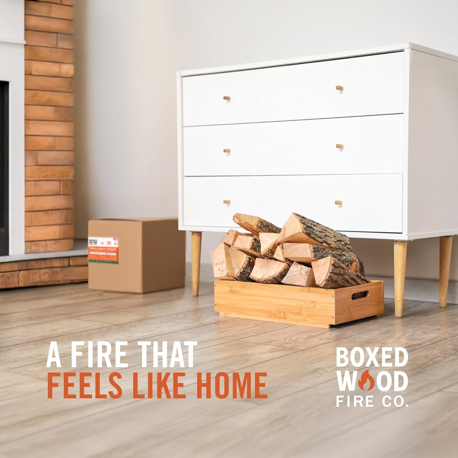 Piñon & Juniper Aromatic Firewood Box, Approximately 34 Pounds (1.5 Cubic Feet), Logs Measure Between 8-14 Inches