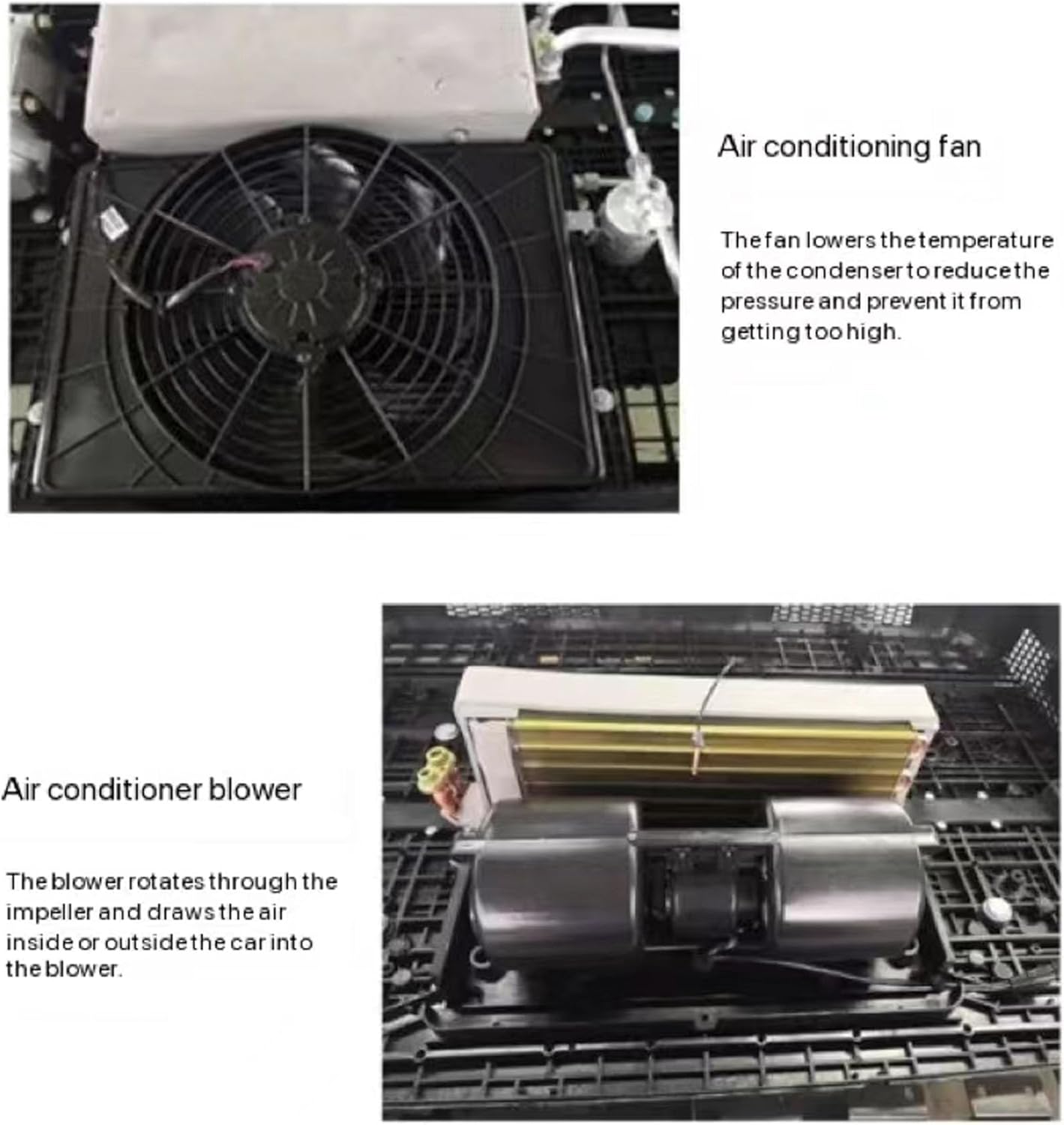 Vehicle Heating and Cooling Air Conditioner 12/24V Dual Temperature Electric Inverter Parking Air Conditioner