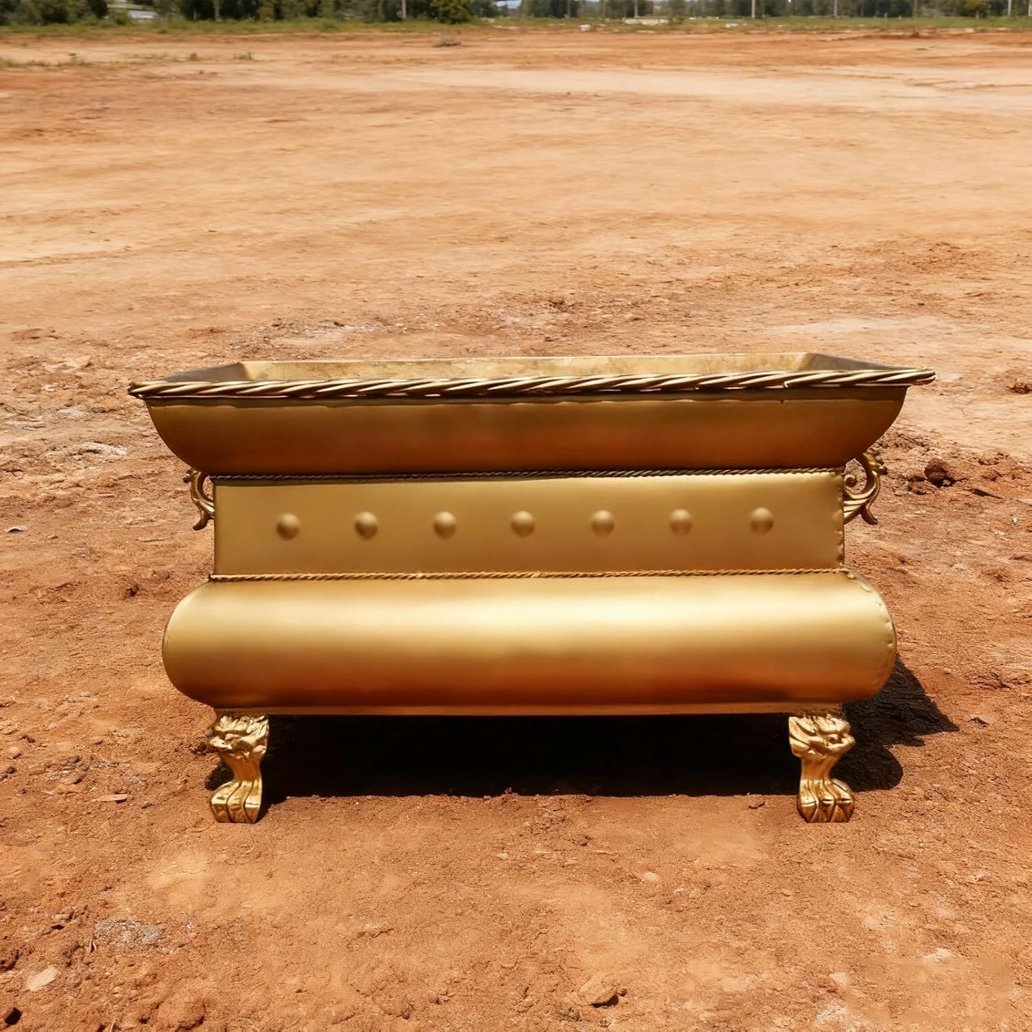 Burn Barrel for Yard Waste, Outdoor Fire Pit, Incinerator, Tabletop Firepit, Raised Legs for Yard Patio Backyard Leaves, Paper, Household Debris(35cm/13in)