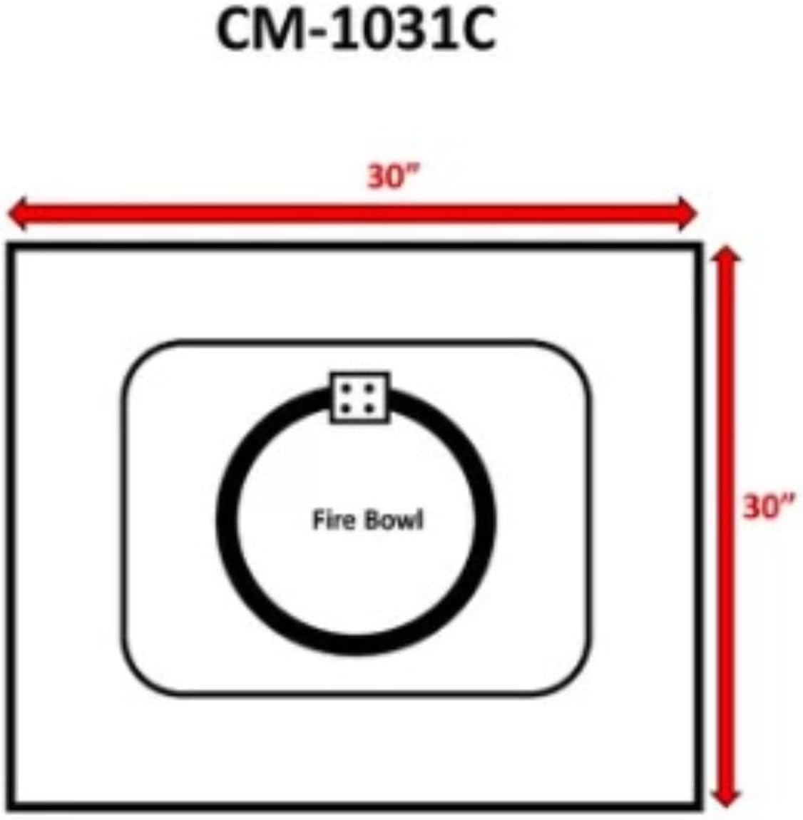 24'' H x 30'' W Concrete Outdoor Fire Pit