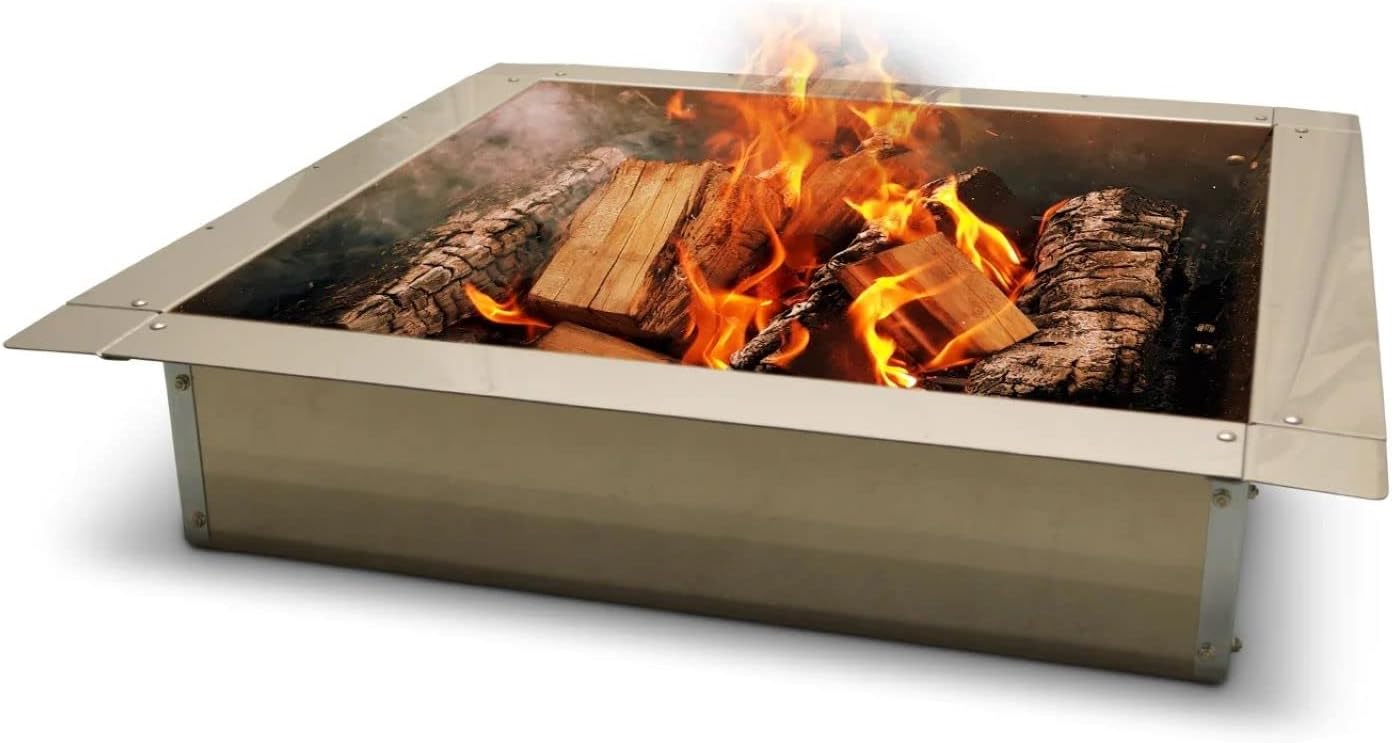 Firebuggz Heavy Duty Stainless Steel Fire Pit Ring Insert for Outdoors - 36