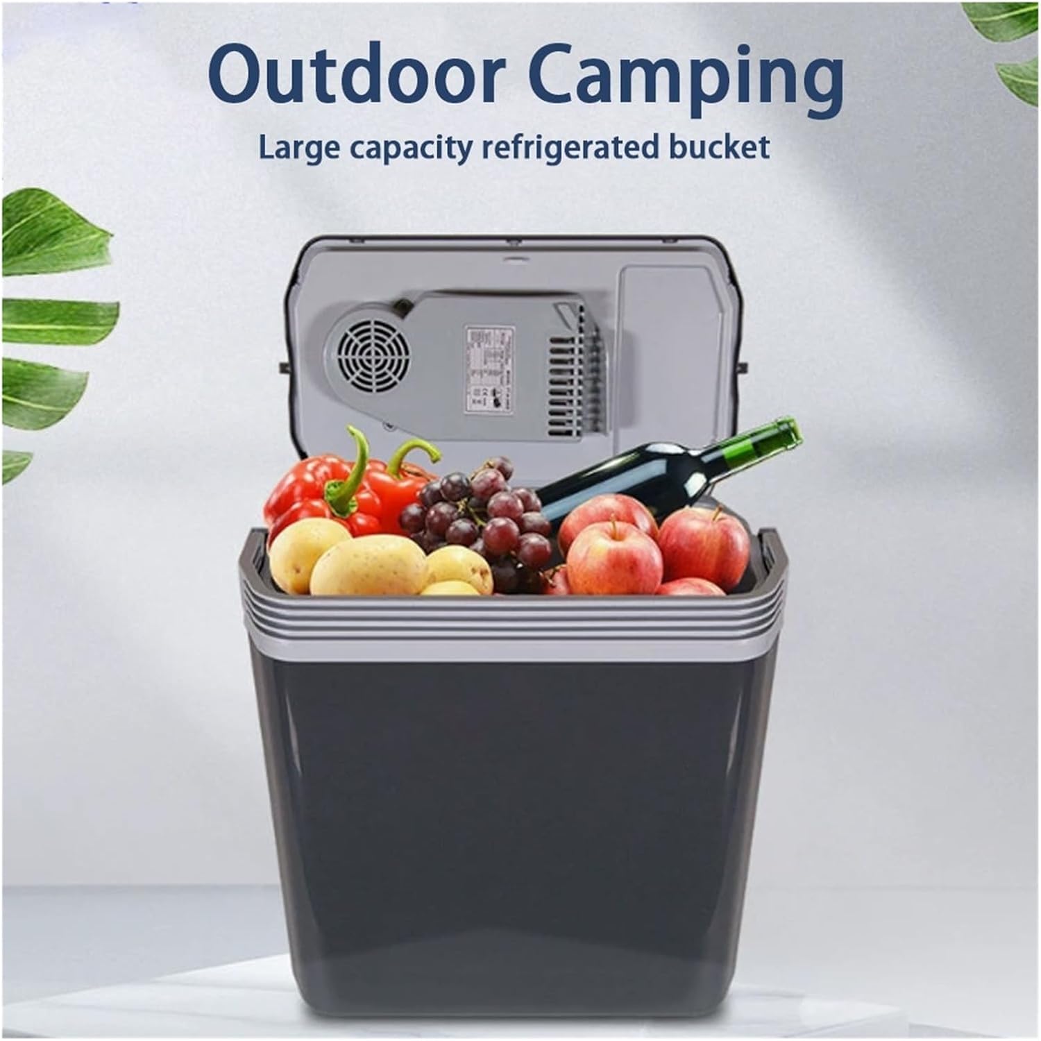 25L 12V 220V Car Refrigerator Household Cooling And Heating Concealed Handheld Refrigerator Portable Field Party Gathering