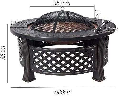 Outdoor Fire Pit Outdoor Fire Pit - 31 Inch Large Bonfire Wood Burning Patio & Backyard Firepit for Outside with Spark Screen