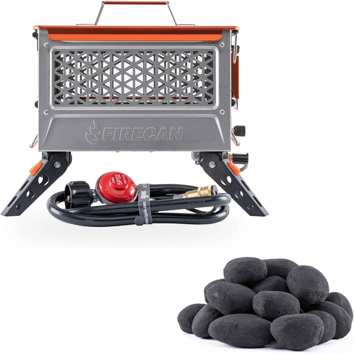 Ignik FireCan Elite Fire Pit + Moon Rocks