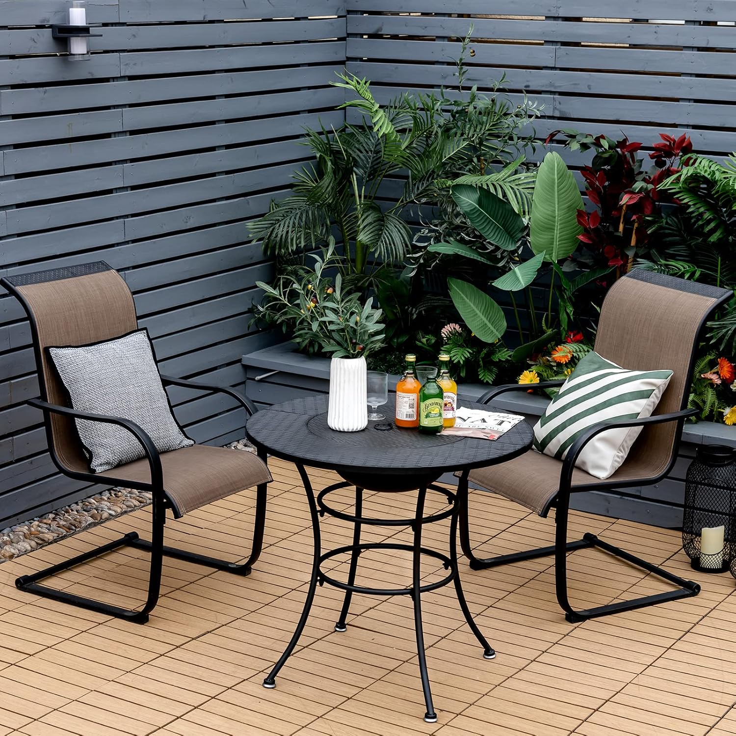 Giantex 4-In-1 Fire Pit Dining Table, 32