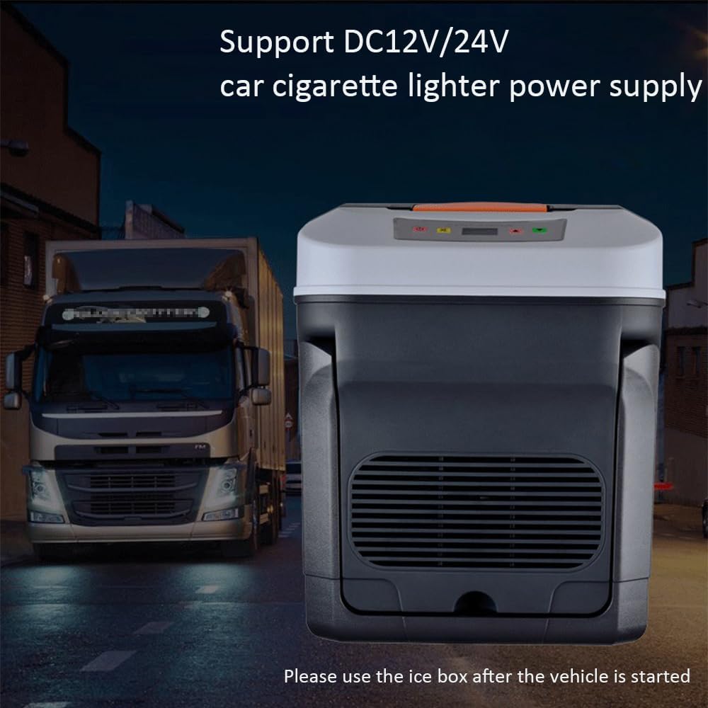 Outdoor Camping Refrigerator 35L Car Refrigerator DC12V/24V Cooler with Wheels Cooling, Heating and Holding