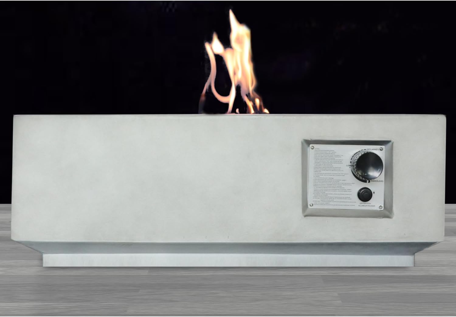 Fiber Reinforced Concrete Propane,Natural Gas Fire Pit Table