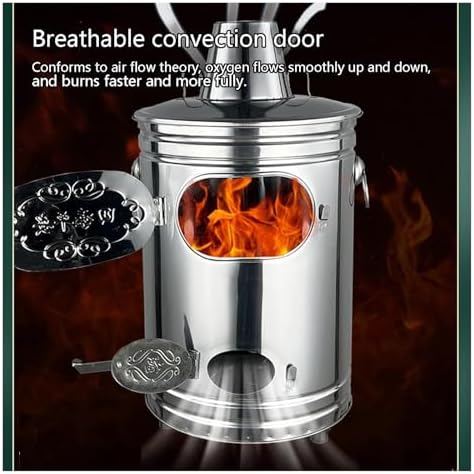 Outdoor Smokeless Burn Barrel - Incinerator for Efficient Trash Disposal in Yard & Park - Eco-Friendly Fire Pit for Safe Burning Waste