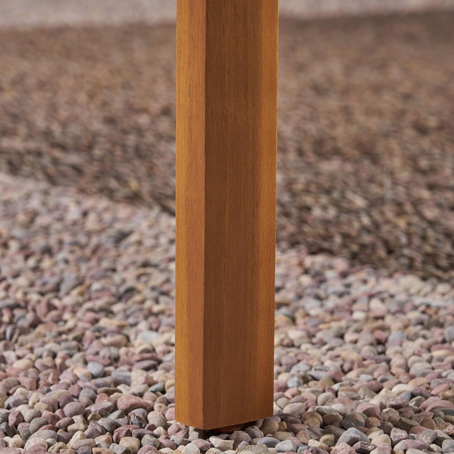 GDFStudio Outdoor 7 Piece Acacia Wood Chat Set with Fire Pit, Teak and Brown