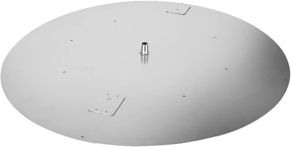 Golden Flame 36 in Round Fire Pit Pan with 24 in Stainless Steel Burner Ring, Weatherproof Whistle- for Patio, Compatible with Natural or Propane Gas