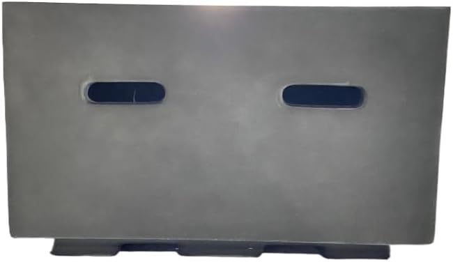 56 Inch Rectangular Propane Fire Pit Table for Outdoor Patio Deck Garden - Modern Dark Gray Concrete Design with 50,000 BTU Burner