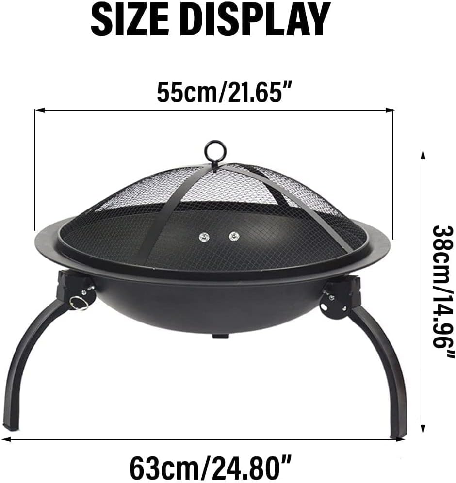 BBQ Grill Outdoor Fire Pit with Stick Winter Heating Furnace Charcoal Fireplace Brazier Burning Stove BBQ Grill for Backyard Garden Patio Camping