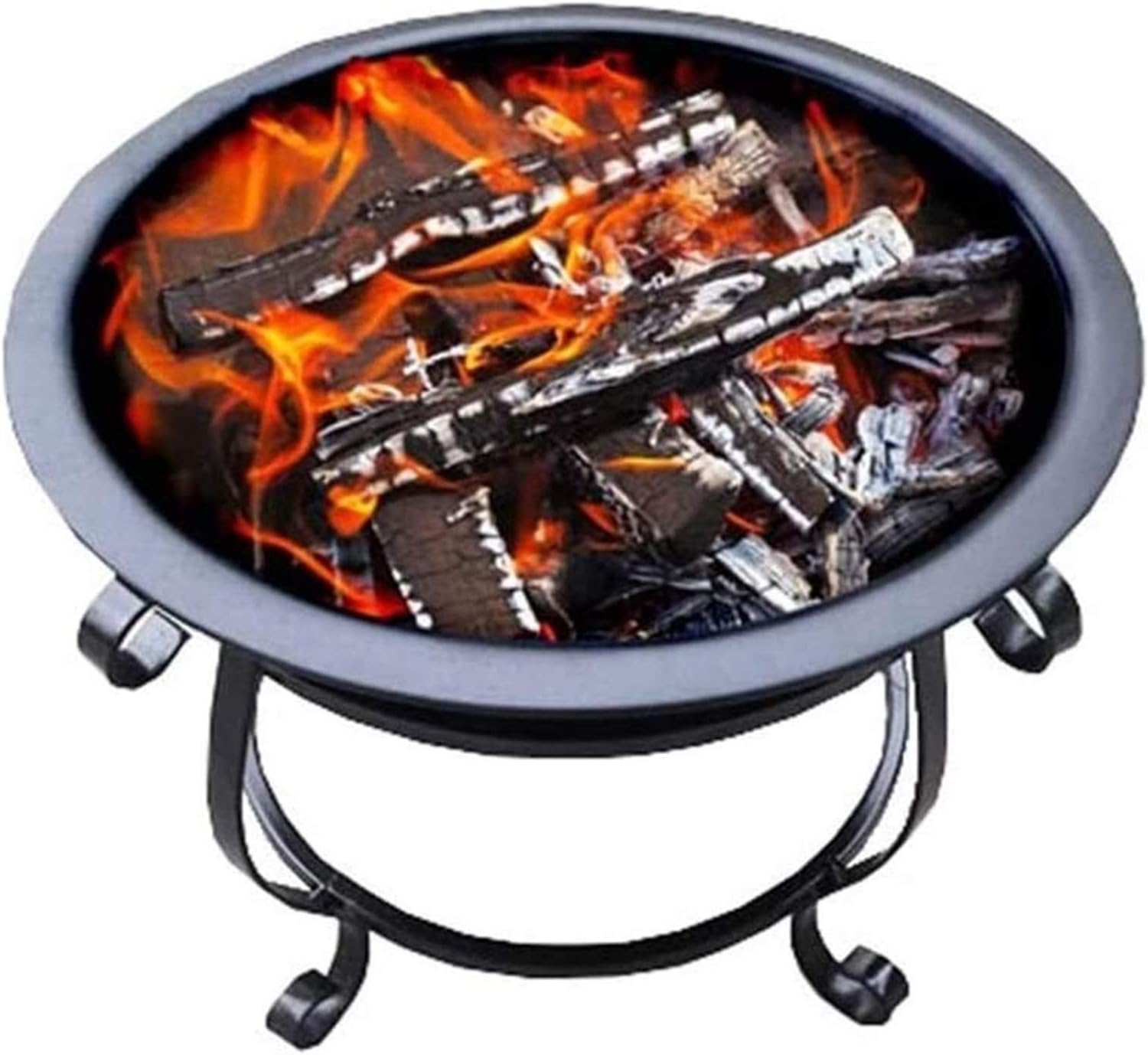 Fire Pits Outdoor Wood Burning Fire Pits 56Cm Diamete Fire Pit - Outdoor Fire Large Bonfire Wood Burning Patio Coal Grill Firepit