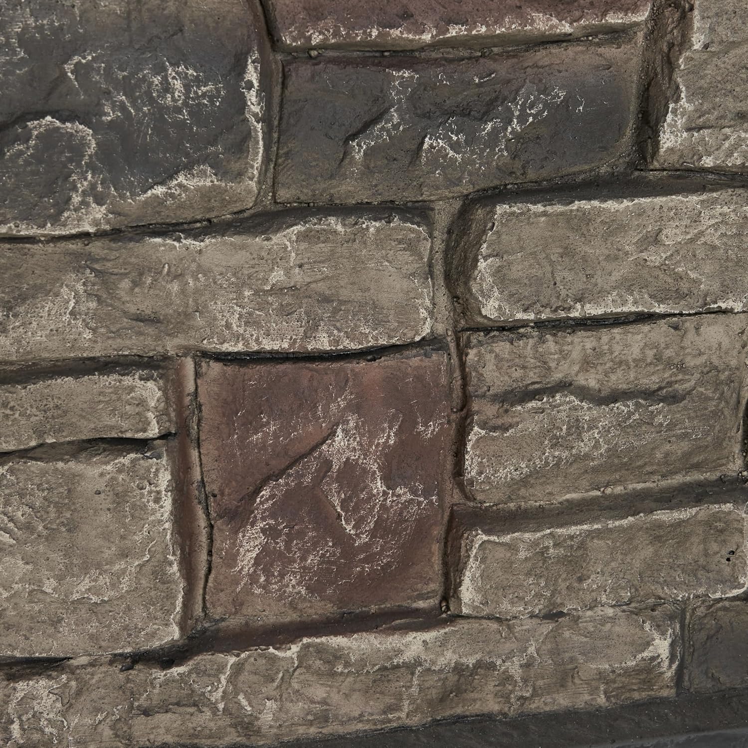 56.25'' Propane Fire Pit Table, 50,000 BTU Rectangle Outdoor Gas Firepit with Auto-Ignition, Waterproof Cover for Patio Deck, Imitation Stone Concrete, CSA Certified, Stone Gray