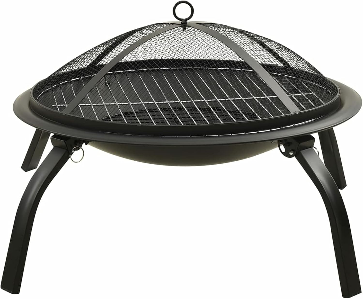 Fire Pits & Outdoor Fireplaces 2-in-1 Fire Pit and BBQ with Poker 22