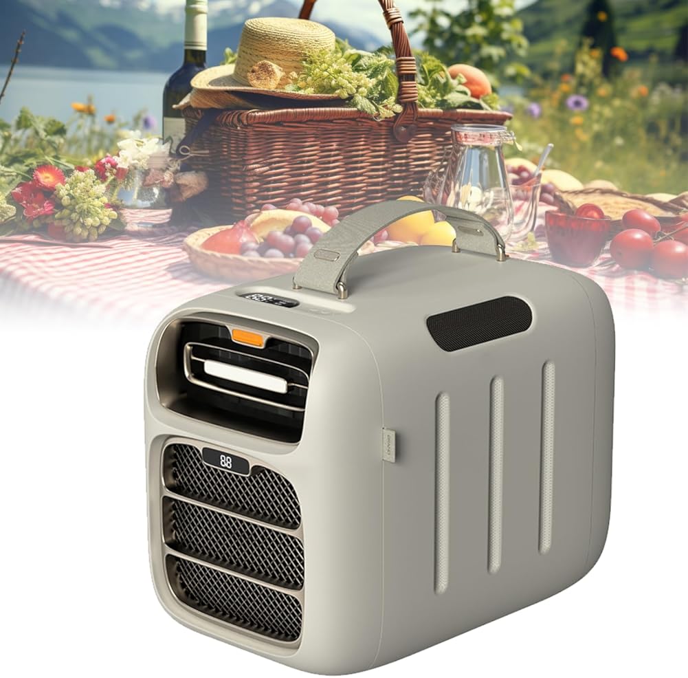 Portable Air Conditioner, Rv Air Conditioner, Cooling/Heating,500W Low Power Consumption, Timing,12V/24V DC,3 Wind Speeds