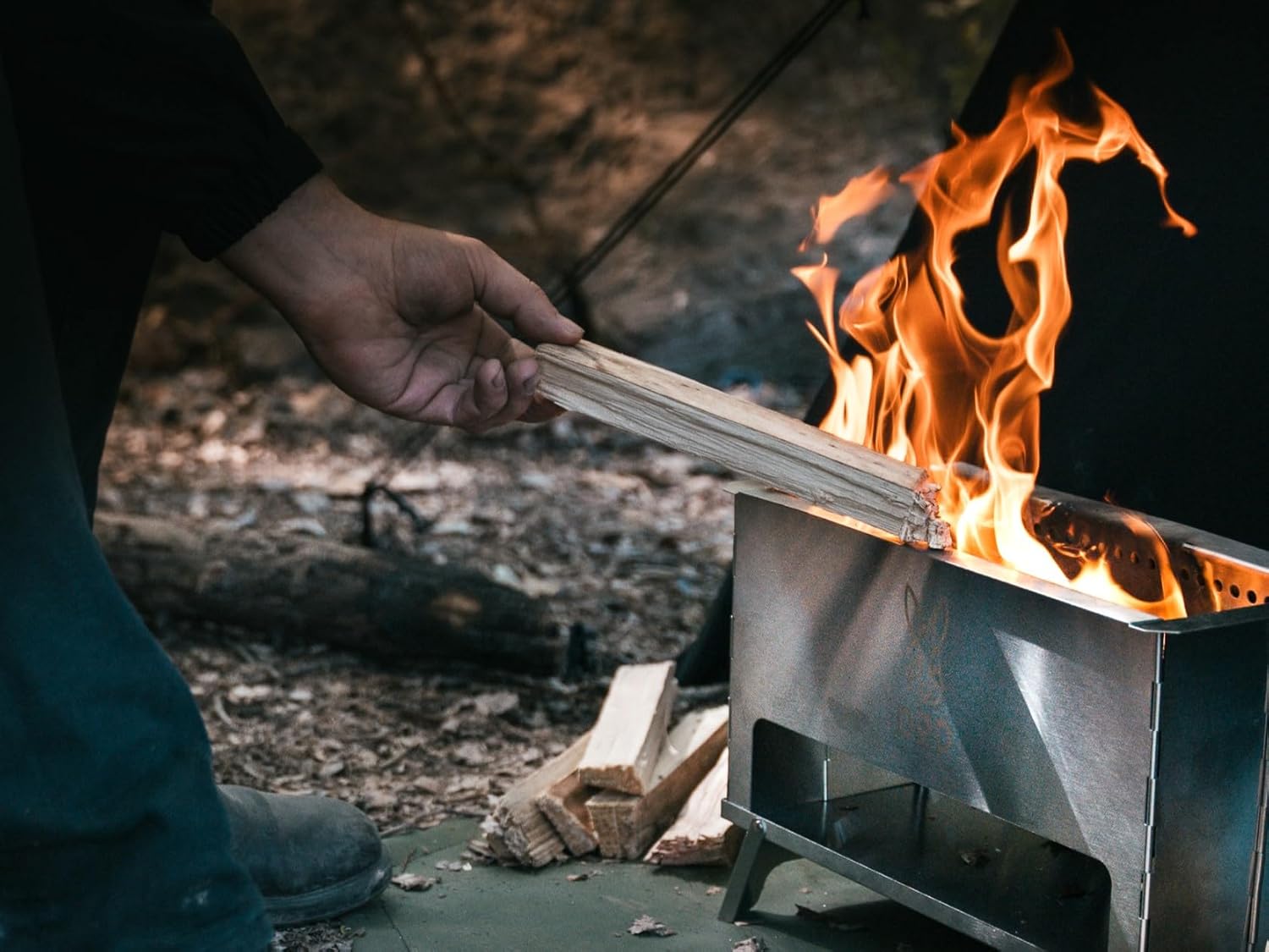 DOD Pera Moe Portable Fire Pit - Wood Burning for Camping, Backyard, Patio, Picnic