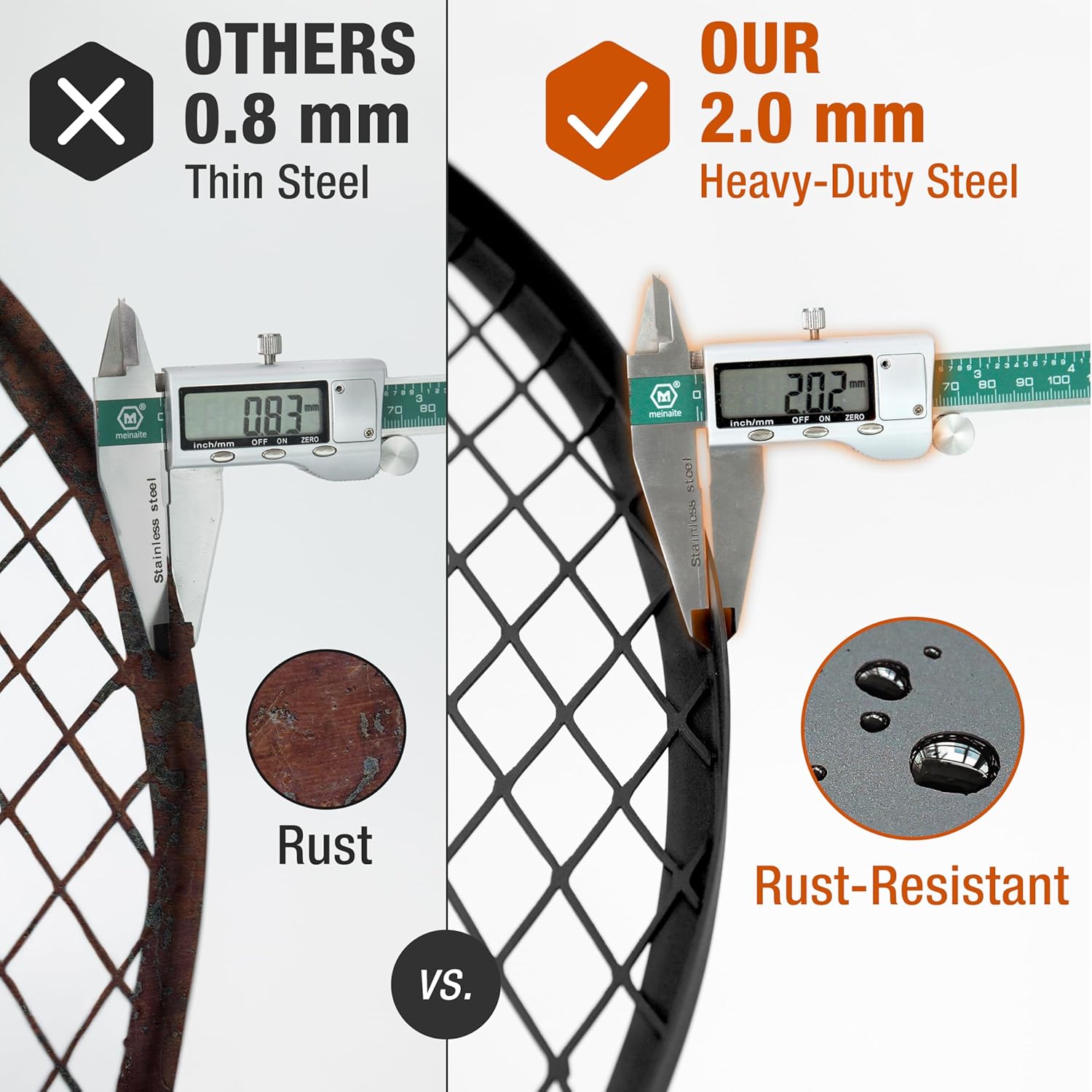 47 Inch Heavy Duty Steel Fire Pit with Grill, Large Outdoor Fire Pits for Outside Wood Burning, BBQ