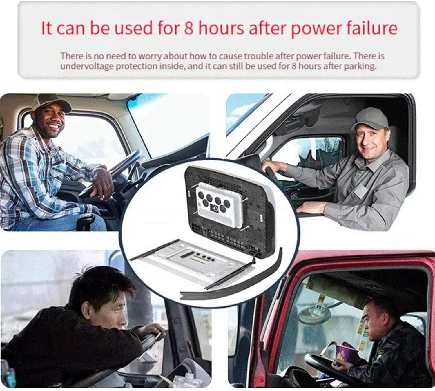 RV Air Conditioner 12V/24V Caravan Rv Truck Parking Electric Battery Powered,Heating and Cooling Combined Air Conditioner with Heater Unit,for Buses（12v）