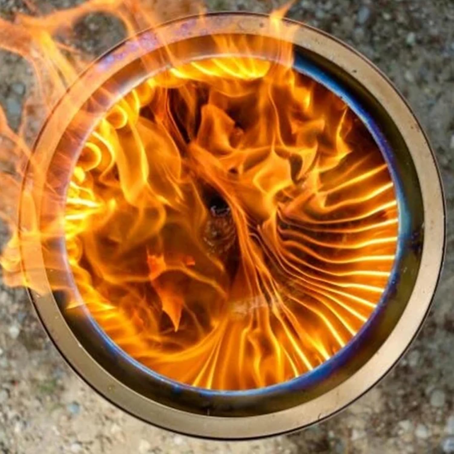 20 inch Smokeless Firepit, Stainless Steel Outdoor Fire Pit, Wood Burning Fireplaces, Removable Ash Pan, Portable Storage Bag, Smokeless Fire Pit for Camping, Bonfire, Backyard, Garden