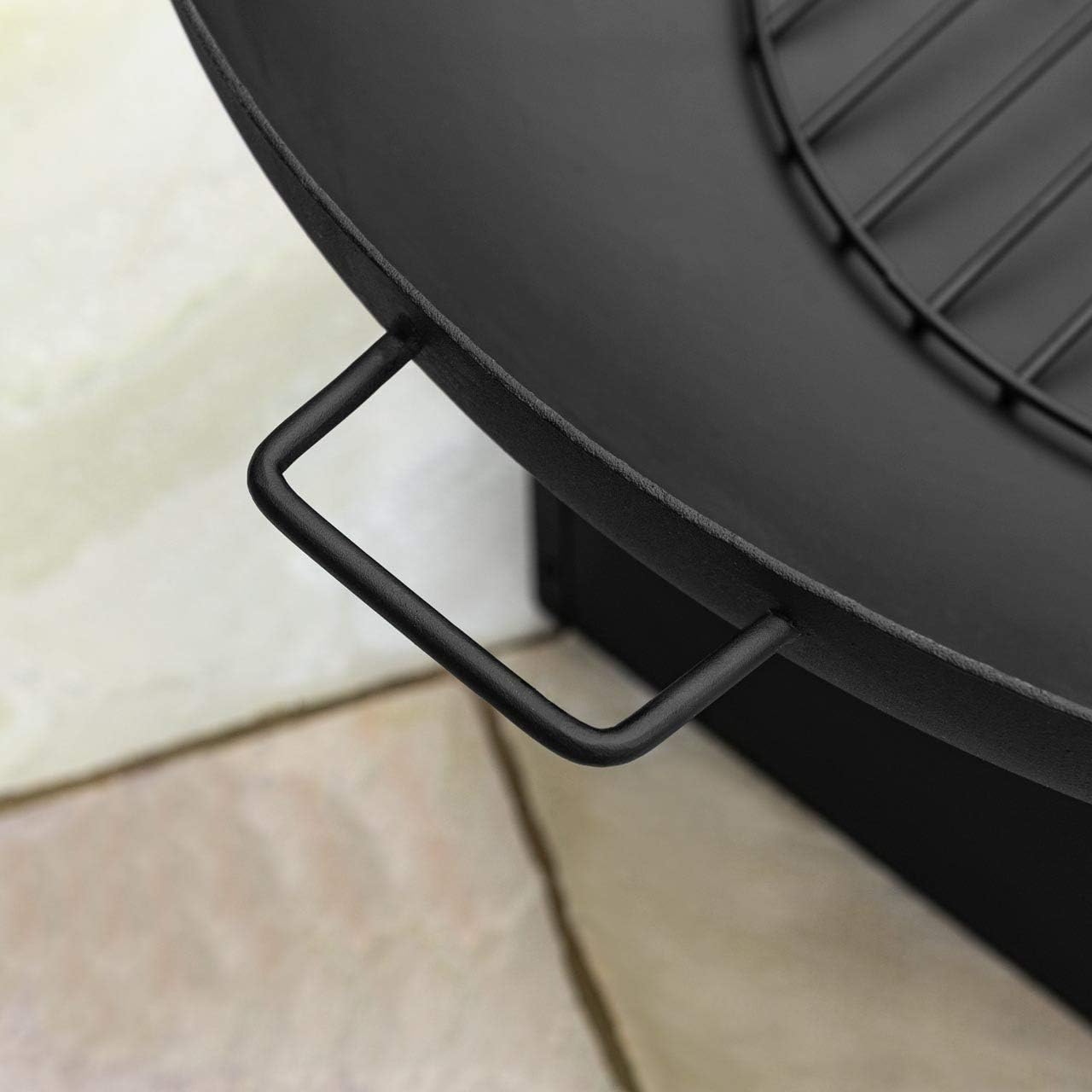 Harrier Outdoor Fire Pits - 5 Styles | Wood & Charcoal | Optional Grill Upgrade | Stylish Fire Bowls (22in)